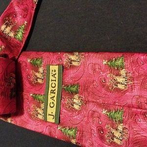 Jerry Garcia Christmas Holiday Tie Dracula Claus Vintage